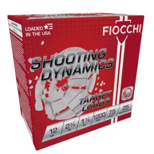 Fiocchi Shooting Dynamics Shotshells 12ga 2-3/4 in 1-1/8 oz #7.5 1200 fps 25/ct - FAST SHIPPING-NO CREDIT CARD FEES