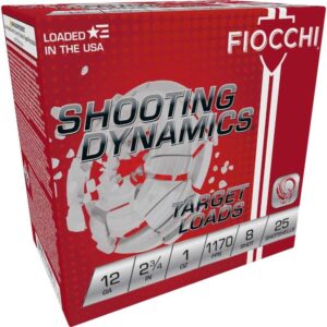 Fiocchi Exacta Light Shooting Dynamics Shotshells 12 ga 2-3/4 in 1oz 1170 fps #8 25/ct - FAST SHIPPING-NO CREDIT CARD FEES