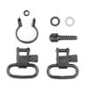 Grovtec one piece barrel band swivel sets. 430" to. 445" black