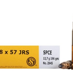 Sellier & Bellot Rifle Ammunition 8x57 JRS 196 gr SPCE 2380 fps - 20/box - FAST SHIPPING-NO CREDIT CARD FEES