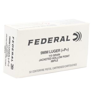 FEDERAL CLASSIC HI SHOK 9MM+P+ 115GR JHP 50RD BX 1000RD CASE - FAST SHIPPING-NO CREDIT CARD FEES