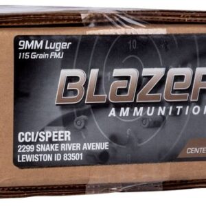 BLAZER BRASS 9MM 115G FMJ 500RD CASE - FAST SHIPPING-NO CREDIT CARD FEES