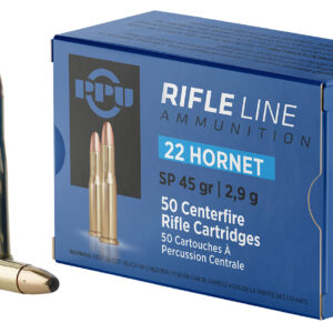 PPU 22 HORNET 45GR SP 50RD BOX 20 BOXES PER CASE - FAST SHIPPING-NO CREDIT CARD FEES