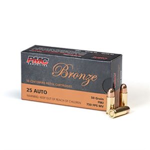 BRONZE 25 AUTO 50GR FULL METAL JACKET 50/BOX - FAST SHIPPING-NO CREDIT CARD FEES