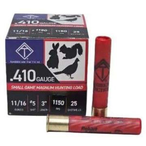 ATI Hunting Shotgun Ammo 410 ga. 5 Shot 11/16 Oz. 25 rds - FAST SHIPPING-NO CREDIT CARD FEES