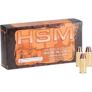HSM Self Defense Handgun Ammunition .45 ACP HP Mag. 230 gr. 50 rd.