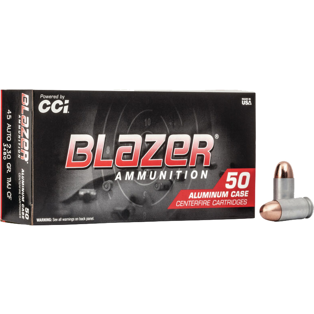 CCI Blazer Clean Fire Pistol Ammo .45 ACP 230 gr. TMJ 50 rd.