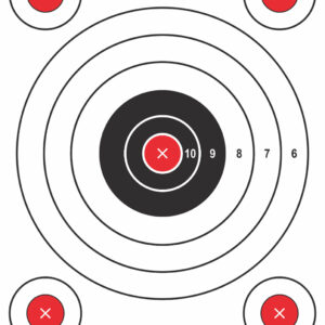 Pro-Shot P1BULLSEYE SplatterShot Hanging Heavy Paper 9" x 13" 6 Pack