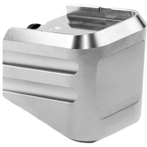 Cross Armory CRG+0MEG17SV Magazine Extension Fits Glock 17/22/31 Gen 1-5 Silver Aluminum