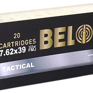 BELOM Ammo Tactical 7.62x39mm 123gr Full Metal Jacket 20 Per Box/24 Case - FAST SHIPPING-NO CREDIT CARD FEES