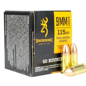 Browning Ammo B1918000939mm Luger 115gr Full Metal Jacket 50 Per Box/20 Case - FAST SHIPPING-NO CREDIT CARD FEES