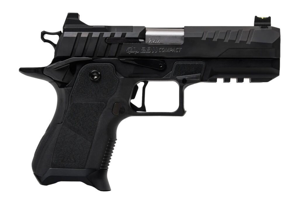 Oa Defense 2311 w/Plus Kit Compact 9mm Luger 17+1 4.25" Stainless Barrel, Black Steel Optic Ready/Serrated Slide, Black Aluminum Frame w/Picatinny Rail, Black Polymer Grip, Ambidextrous