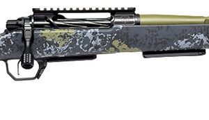 Horizon Firearms HRF-VE2-65PR-22R Venatic 2 6.5 PRC 22" Sage Green Spiral Fluted Threaded Barrel, Black DLC Receiver w/Picatinny Rail, Arca Rail Forend, Artic Moss Iota EKO X Carbon Fiber Stock