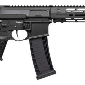 CMMG 94A68CD-AB Zeroed Banshee Mk4 9mm Luger 33+1 6.50" Black Nitride Threaded Barrel, Black Armor Cerakote Aluminum Receiver w/Picatinny Rail, M-LOK Handguard, Black Polymer CMMG RipBrace, CMMG Zeroe