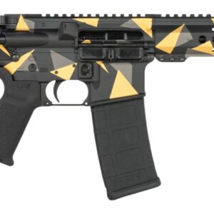 Shark Coast Tactical SCC07176GEO-P Geodesic 5.56 NATO 30+1 10.50" Black Nitride Threaded Barrel, Aluminum Receiver w/Picatinny Rail, M-LOK Handguard, Polymer SB Tactical SBA3 Brace, Polymer Grip