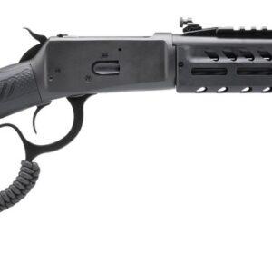 Rossi 920441613-TBRP R92 44 Mag 8+1 16.50" Black Cerakote Alloy Steel Threaded Barrel & Drilled & Tapped Receiver, Black Fixed Wood Stock