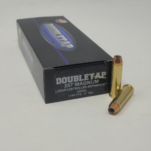 Double Tap 357 Magnum Ammunition 357M125CE 125 Grain Controlled Expansion Hollow Point 20 Rounds