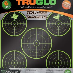 TRUGLO TRU-SEE REACTIVE TARGET - 5 BULL 6-PACK