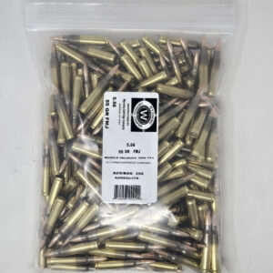 Wyoming Cartridge Company 5.56x45mm NATO Ammunition WCC556A250 55 Grain Full Metal Jacket BAG 250 Rounds