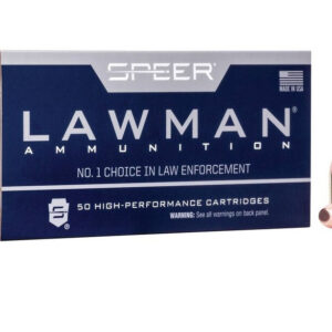 CCI 40 S&W Ammunition Speer Lawman Clean Fire CCI53954 165 Grain Total Metal Jacket 50 Rounds