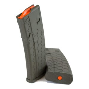 Sentry Hexmag Series 2 AR-15/M4/M16 Rifle Magazine OD Green with Orange Follower.223/5.56x45mm 30/rd