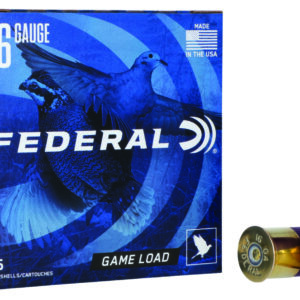 Federal H1608 Game-Shok Upland 16Gauge 2.75" 1oz 8Shot 25 Per Box/10 Case