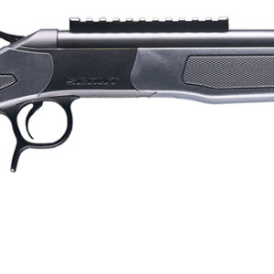 CVA CR4438 Scout 350 Legend 1rd 20" Blued Threaded Barrel, Blued Picatinny Rail Receiver, Stealth Gray Fixed Synthetic Stock