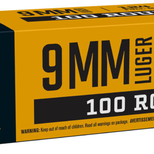 Browning Ammo B9MM124VP9mm Luger 124gr Full Metal Jacket 100 Per Box/10 Case *Value Pack