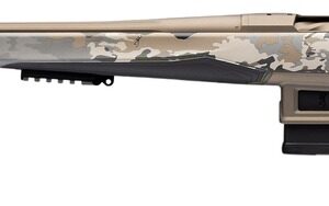 Browning 036127282 X-Bolt 2 Speed LR Full Size 6.5 Creedmoor 6+1 24" Smoked Bronze Cerakote Fluted & Steel Drilled & Tapped Receiver, Picatinny Rail Forend, Ovix Camo w/Black Overmold Adj Comb & LOP S