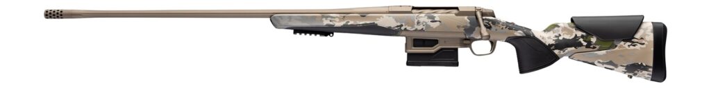 Browning 036127298 X-Bolt 2 Speed LR Full Size 7mm PRC 5+1 26" Smoked Bronze Cerakote Fluted & Steel Drilled & Tapped Receiver, Picatinny Rail Forend, Ovix Camo w/Black Overmold Adj Comb & LOP Synthet