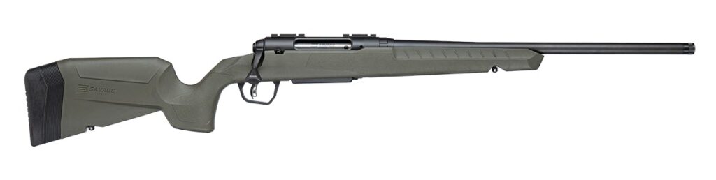Savage Arms 33111 Axis 2 5.56 NATO 4+1 20" Matte Black Carbon Steel Threaded Barrel, Drilled & Tapped Receiver, OD Green Fixed w/Pistol Grip Synthetic Stock, Right Hand