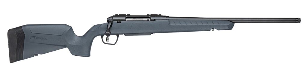 Savage Arms 33123 Axis 2 5.56 NATO 4+1 20" Matte Black Carbon Steel Threaded Barrel, Drilled & Tapped Receiver, Gray Fixed w/Pistol Grip Synthetic Stock, Right Hand