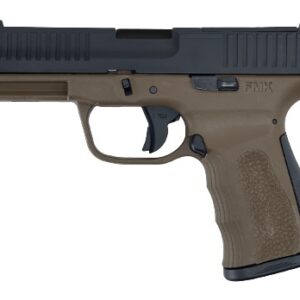FMK FMKG49TBB G3 Full Size Frame 9mm Luger 14+1 4.50" Polished Threaded Barrel, Black Carbon Steel Optic Ready/Serrated Slide, Burnt Bronze Polymer Frame w/Accessory Rail, Textured Grip
