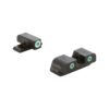 Ameriglo green tritium w/ white front green tritium w/ white rear 3 dot sight hellcat standard