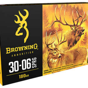 Browning Ammo B192430061 BXS Copper Expansion 30-06Springfield 180gr Lead Free Solid Expansion Polymer Tip