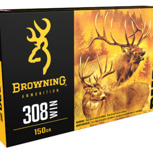 Browning Ammo B192403081 BXS Copper Expansion 308Win 150gr Lead Free Solid Expansion Polymer Tip
