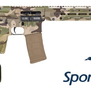 Diamondback DB175AK622 DB15 Sports South Exclusive 5.56 NATO 30+1 16" Threaded Barrel, Swamp Stalker Camo w/Logo Cerakote Aluminum Receiver w/Picatinny Rail, M-LOK Handguard, B5 Bravo MultiCam Polyme