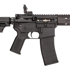Tippmann Arms A101175 M4-22 Micro Elite SBR 22 LR 25+1 7" Black Parkerized Threaded Barrel, Matte Black Aluminum Receiver w/Picatinny Rail, M-LOK Handguard, Black Adjustable Polymer Stock, Black Gen2