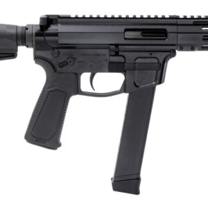 Gforce Arms GFHYB745 Jawbone 45 ACP 26+1 7" Black QPQ Threaded Barrel, Black Anodized Aluminum Alloy Receiver w/Picatinny Rail, Black Ace of Brace Paddle Pistol Brace, Black Polymer Grip, Ambidextrou
