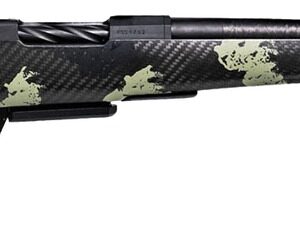 Fierce Firearms ROGSCMX22CM18BF Carbon Mini Rogue XP 22 Creedmoor 3+1 18" Carbon Fiber Match Grade Barrel, Black DLC Stainless Steel Drilled & Tapped Receiver, Forest Camo Push Button Adj Cheek Piece