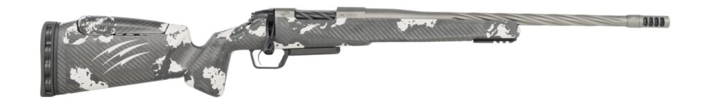 Fierce Firearms RIVSSX7PRC22GP Twisted Rival XP 2.0 7mm PRC 3+1 22" Glacier Cerakote Spiral Fluted Threaded Barrel, Stainless Steel Drilled & Tapped Receiver, Arca Rail Forend, Phantom Camo Push Butto