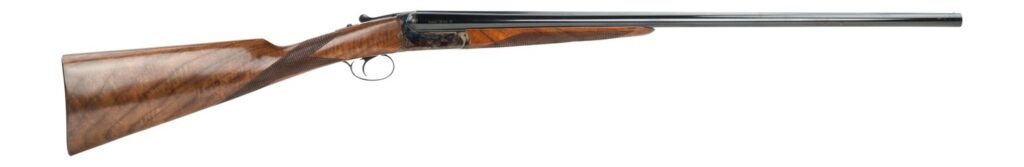 Dickinson LLC Estate Break Open 2.75" 2rd 28" Side By Side Barrel, True Bone-Charcoal Case Hardening Receiver, English Style Turkish Walnut Stock