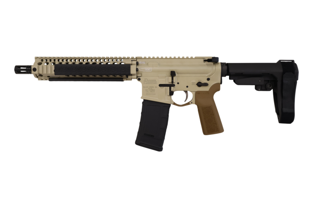 DANIEL DEFENSE MK18 ELITE 300BLK PISTOL 10.3" FDE SB TACTICAL BRACE 1-30RD MAG