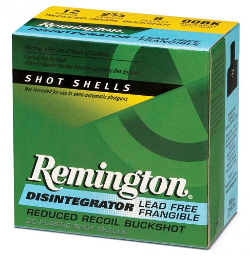 Remington Disintegrator 12 Gauge 2-3/4" 00 Buck Lead-Free Ammunition - 25 Rounds